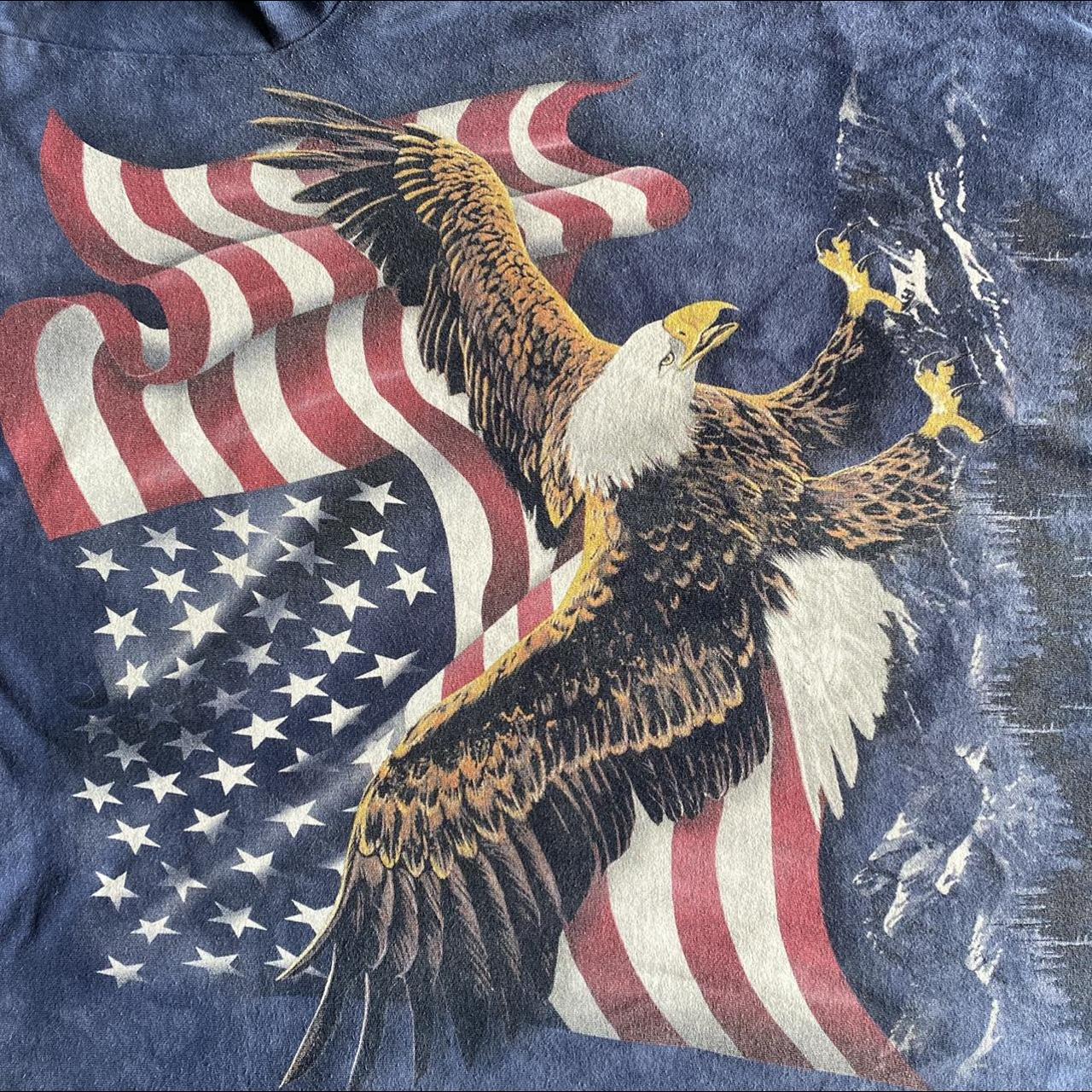 The Mountain Eagle Shirt American Flag And Eagle - Depop