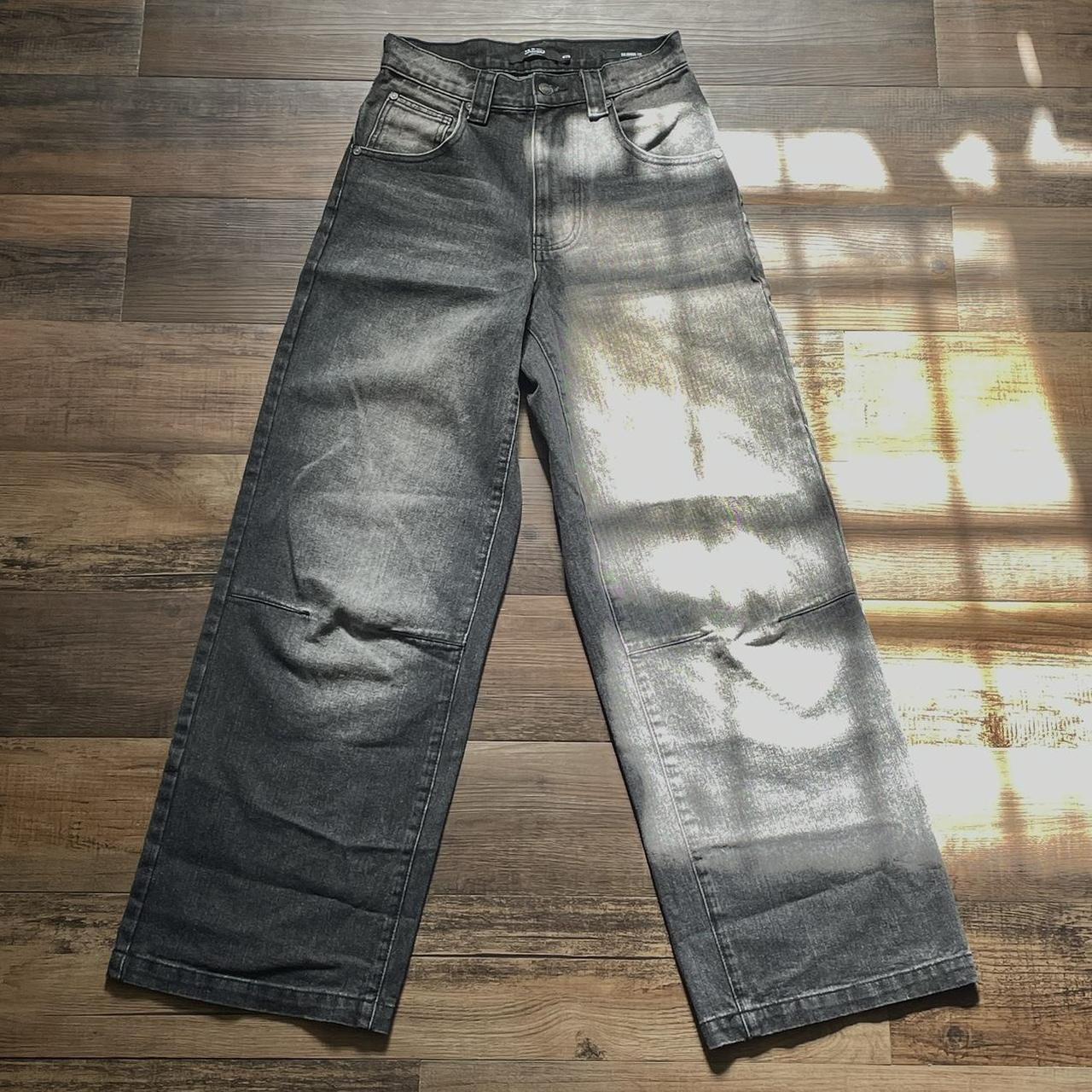 super baggy wide leg colossus jeans by jaded... - Depop