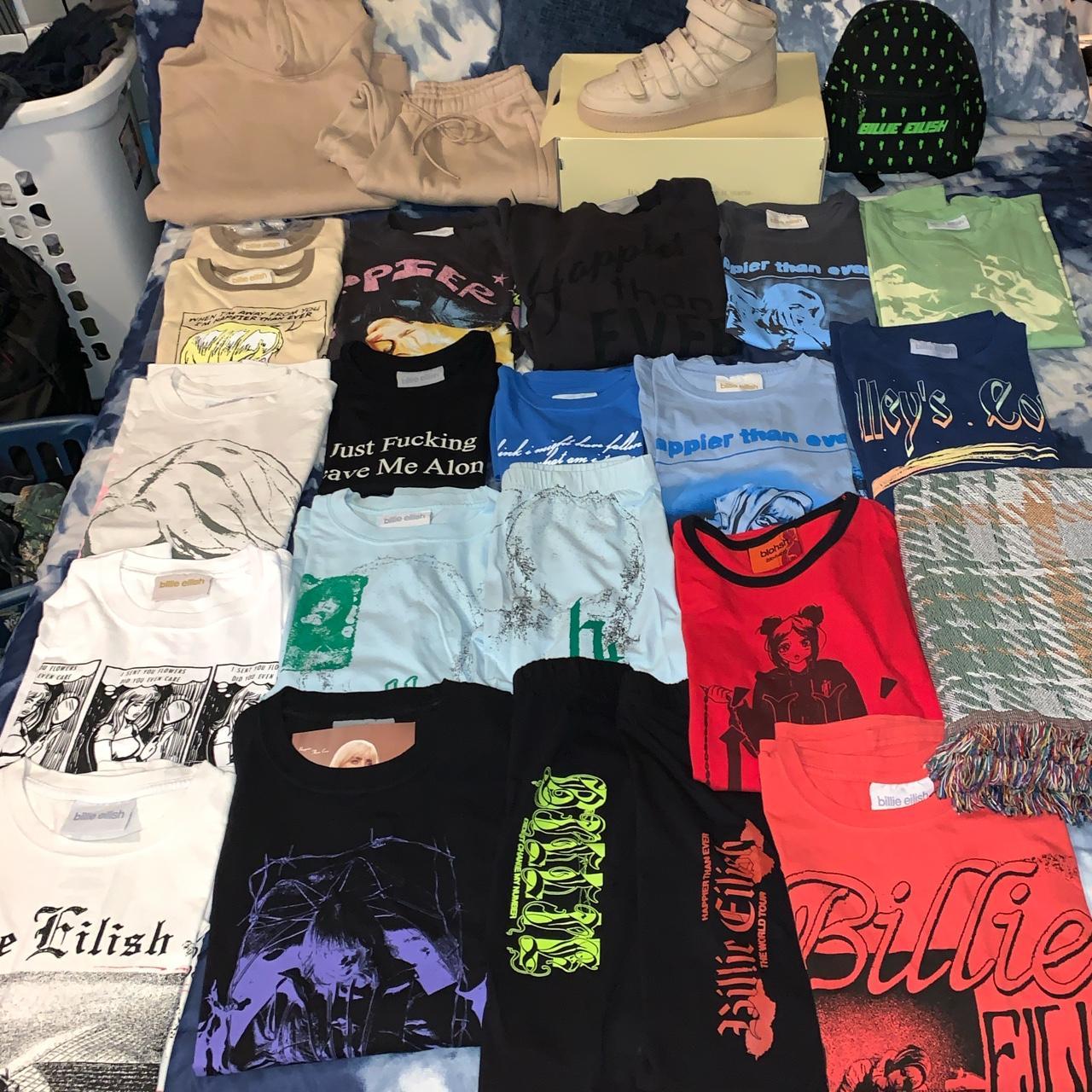 My Billie Eilish Merch Collection updated:)) NOTHING... - Depop