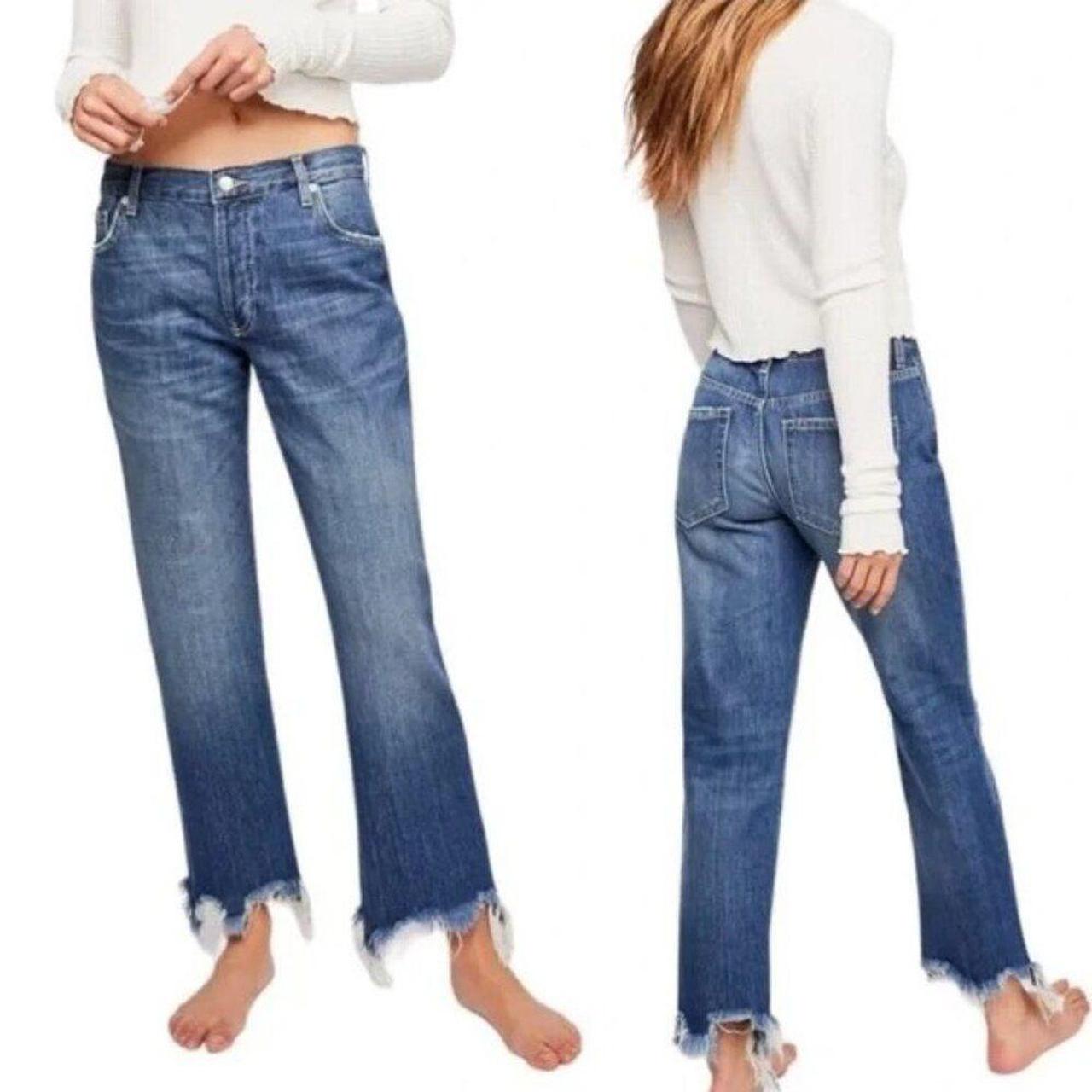 We The Free Maggie outlet raw hem straight leg jeans