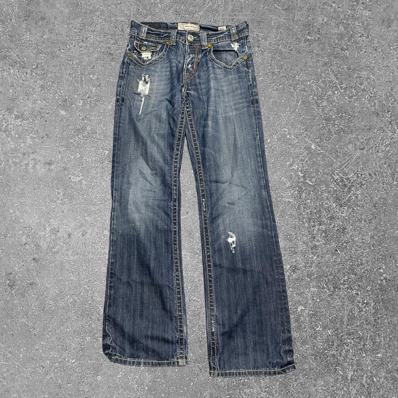 Men's Navy and Blue Jeans