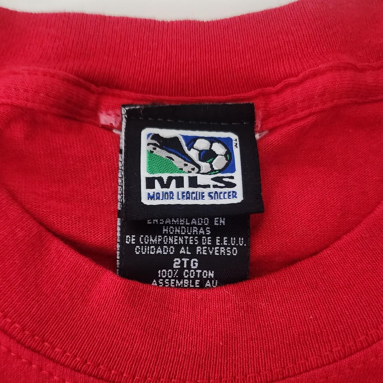 Vintage Chicago fire MLS soccer 90s jersey Tagged - Depop