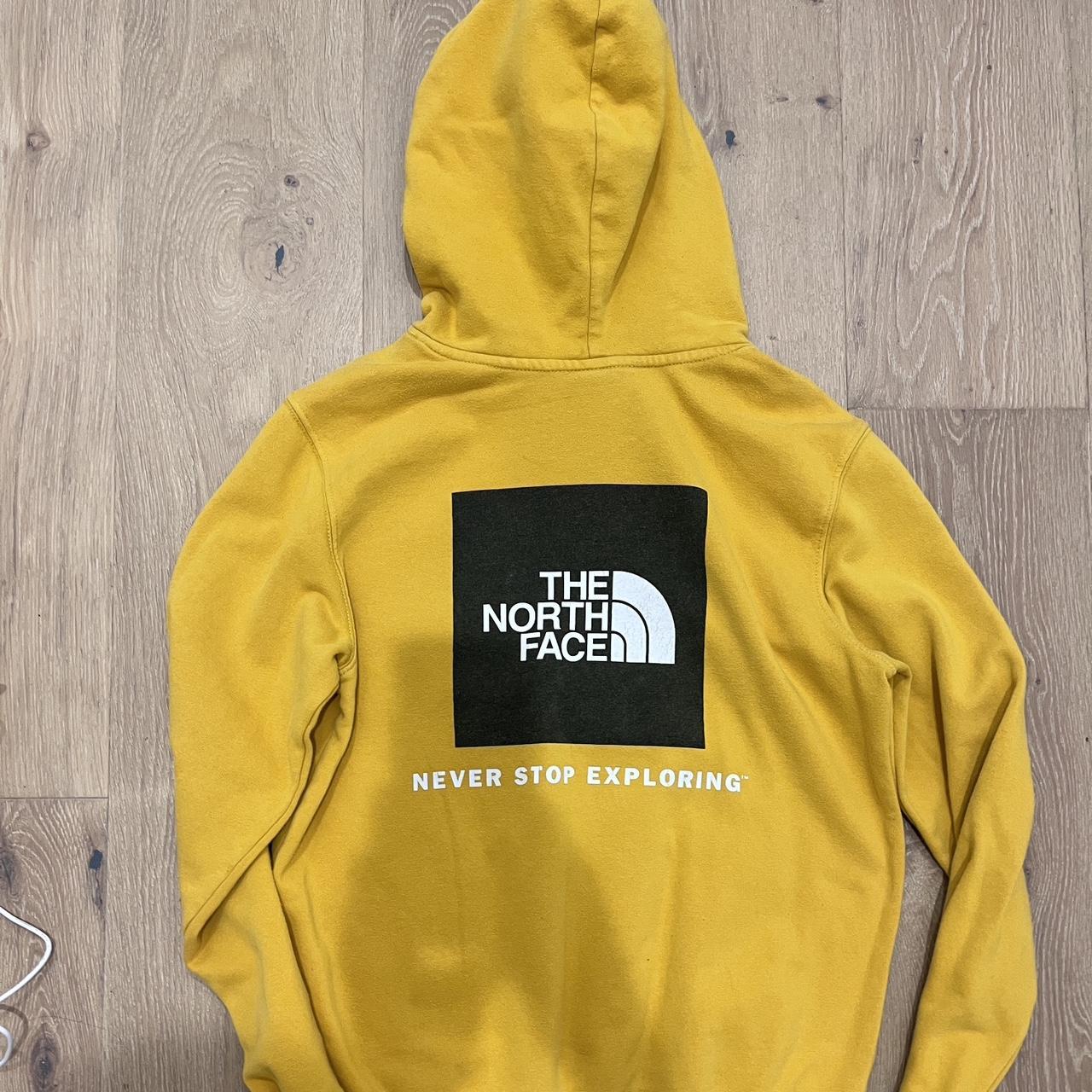 The North Face Men's Yellow Hoodie | Depop