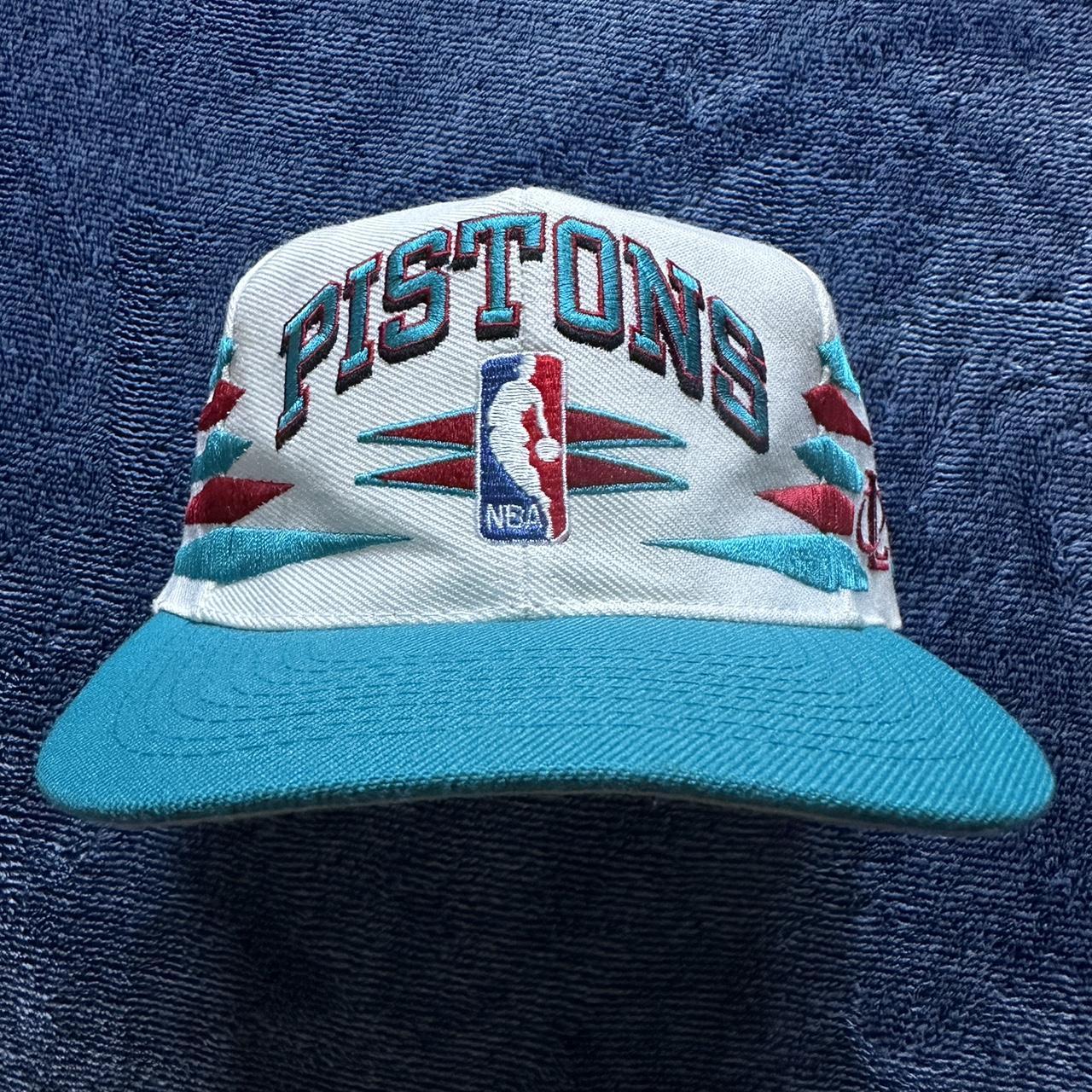 Detroit Pistons Vintage 90s Logo Athletic Snapback  - Depop