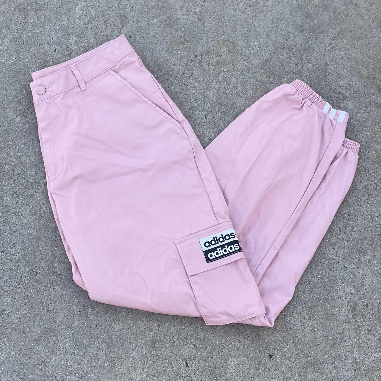 Pink adidas jogger Depop