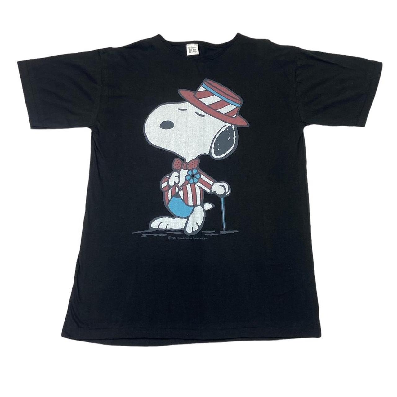 Single Stitch Vintage Snoopy T-Shirt Label says... - Depop