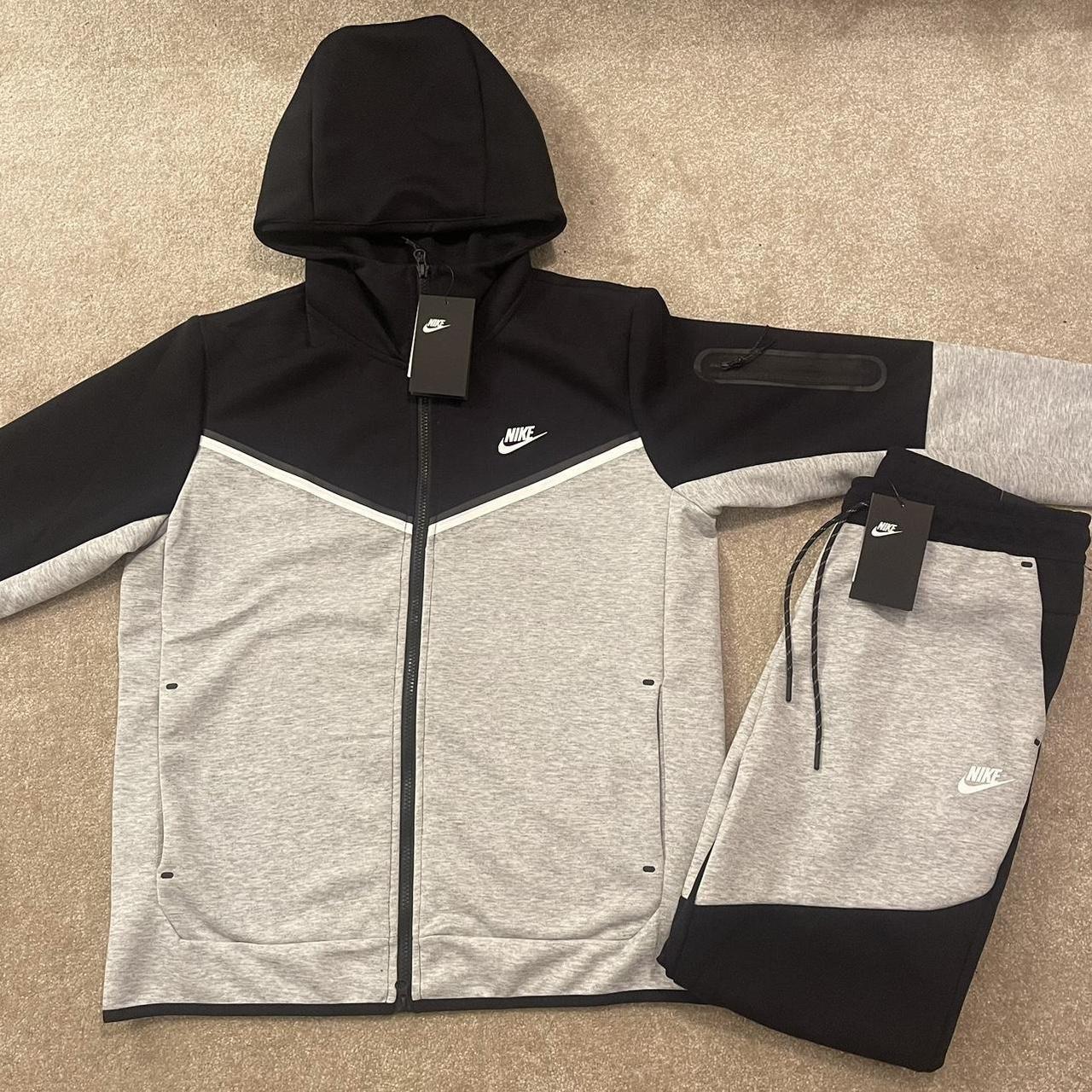 Nike Tech Fleece Grey & Black New with tags Large... - Depop