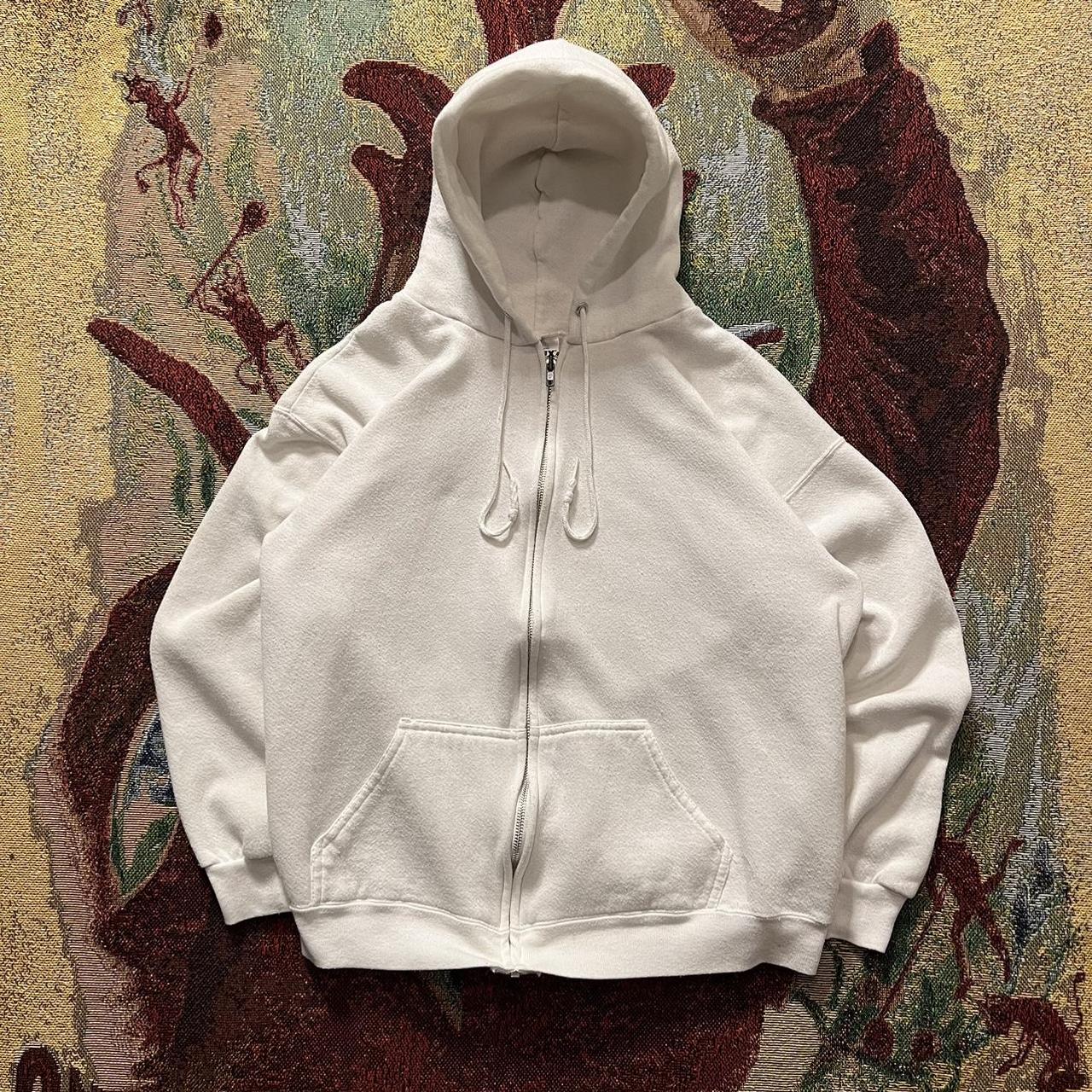 Vintage 90s Tultex Maximum Sweats Zip Up Hoodie... Depop