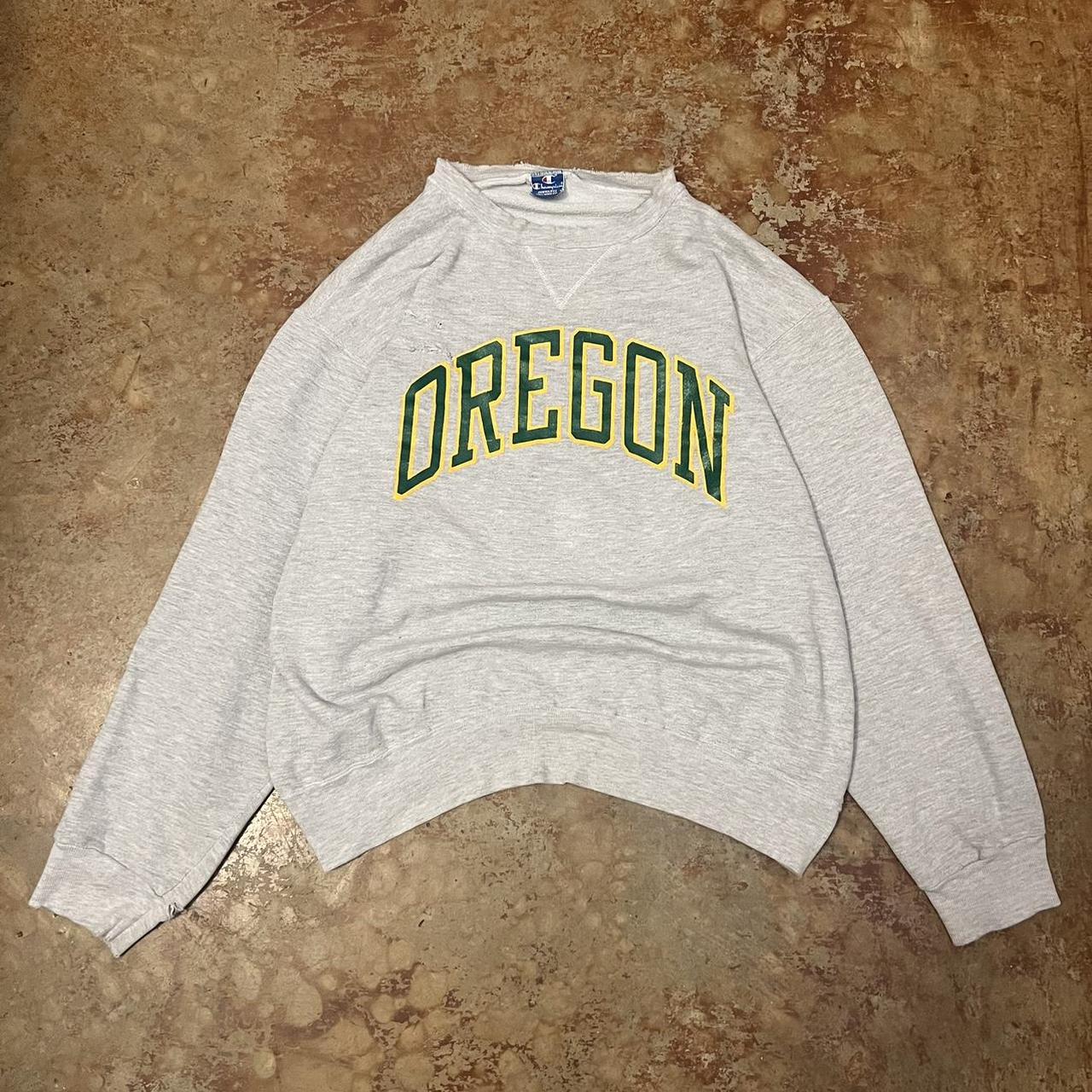 vintage 80s champion oregon sweatshirt tagged xxl