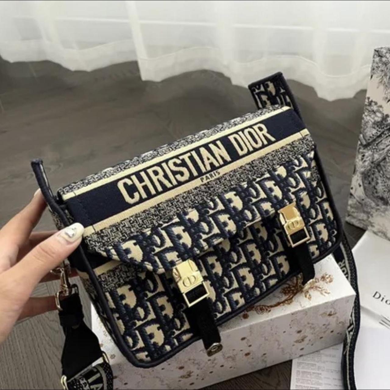 Christian Dior Women's Black and Grey Bag | Depop