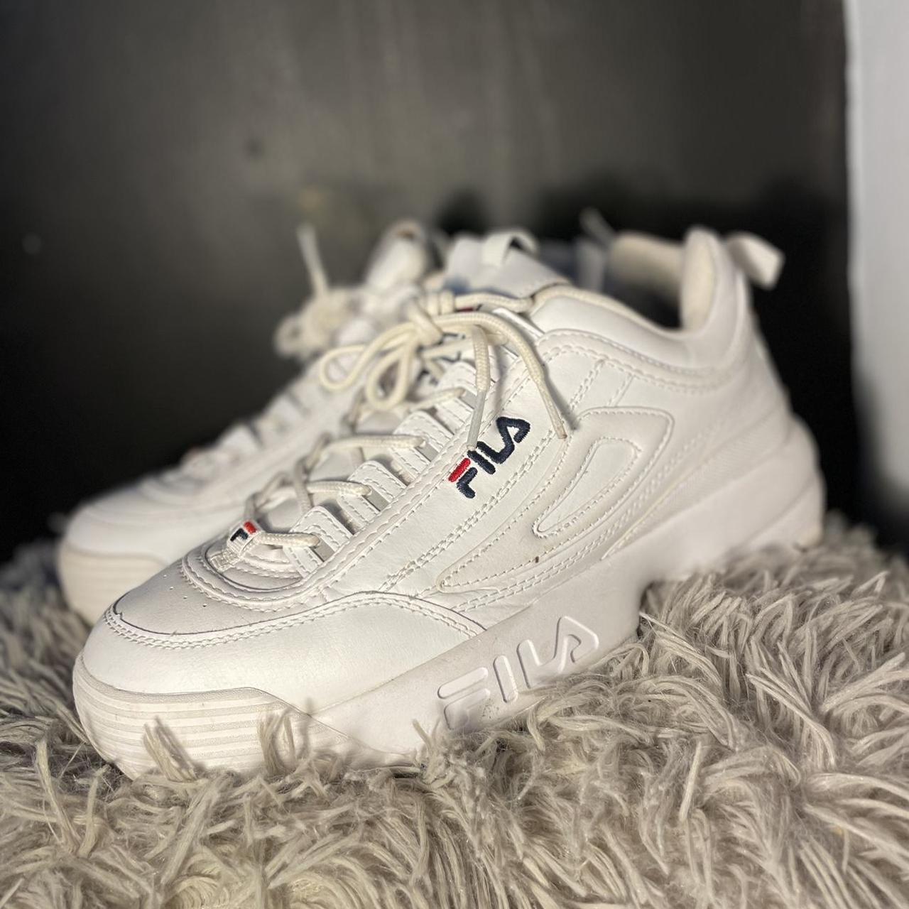 Fila sneakers Size: 8 1/2 men’s Color: white - Depop