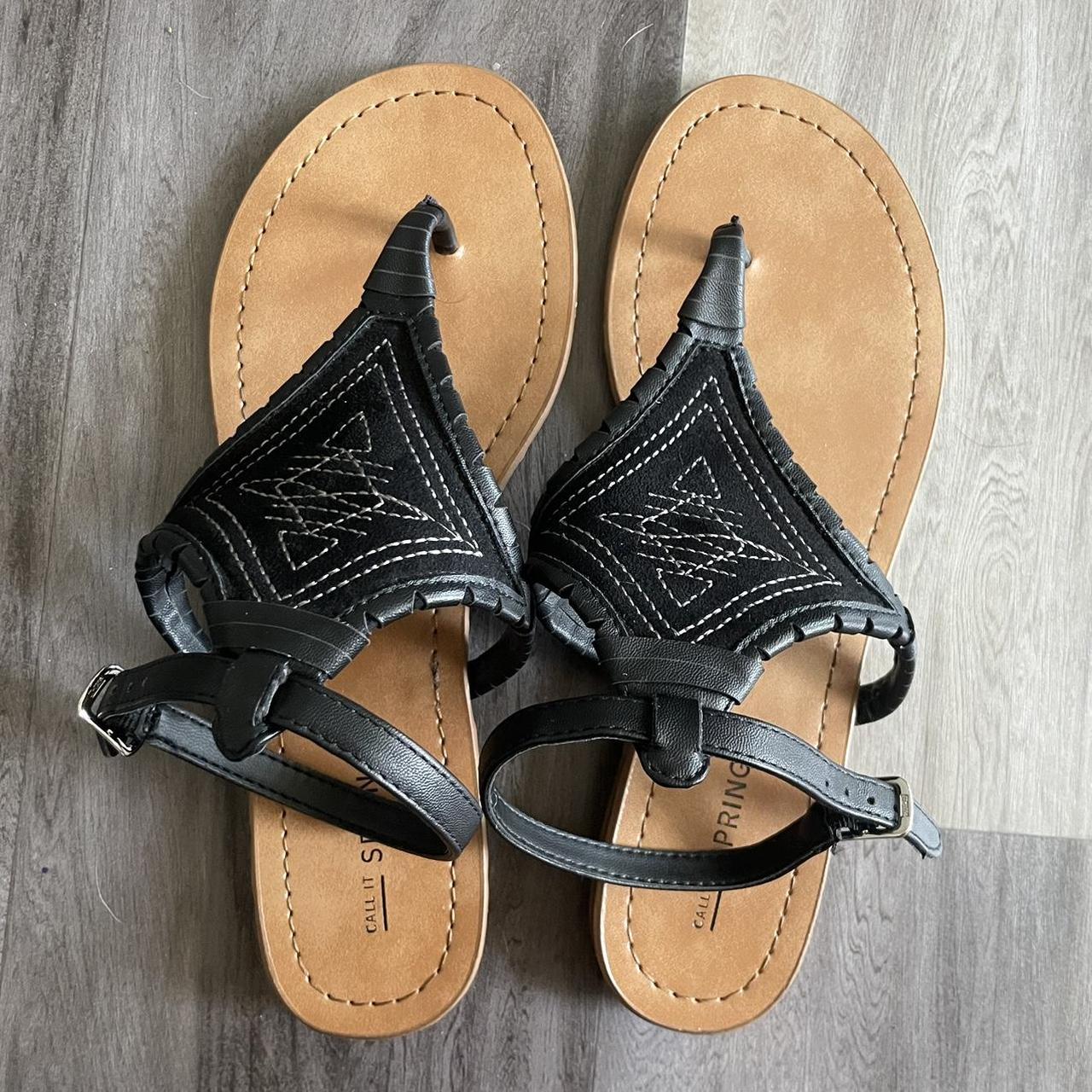 Call it clearance spring black sandals