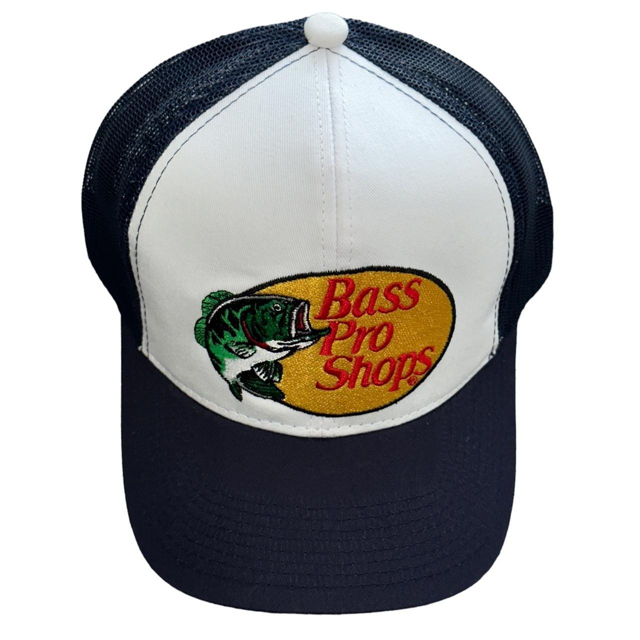 Bass Pro Shops green & white trucker hat - - Depop