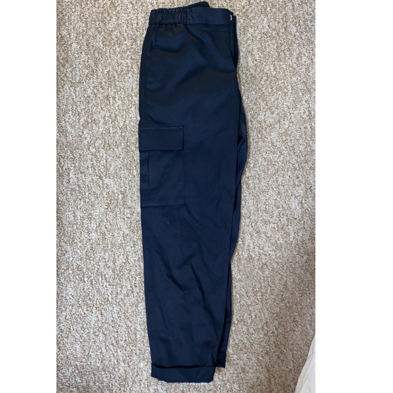 mens navy cargo trousers