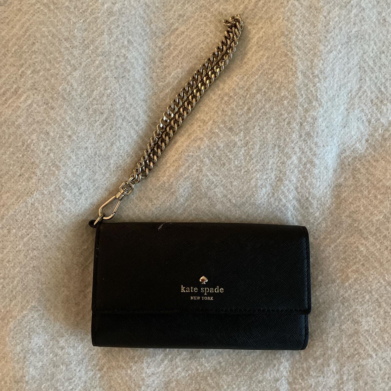 kate spade crossbody black purse small and cute for - Depop