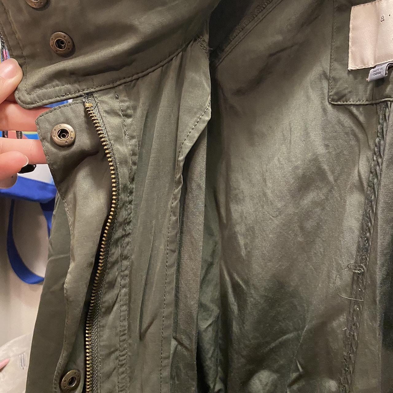 Dark green, light jacket Pockets are deep (a full... - Depop