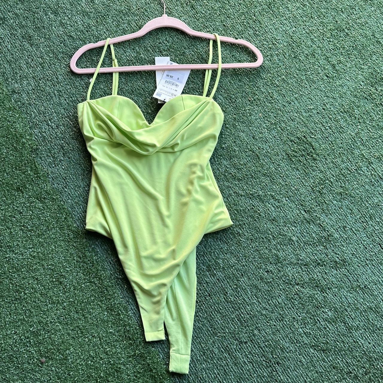 Zara 2024 green bodysuit