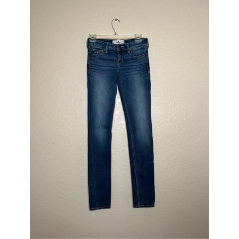 Hollister skinny medium wash soft jeans - size 26, - Depop