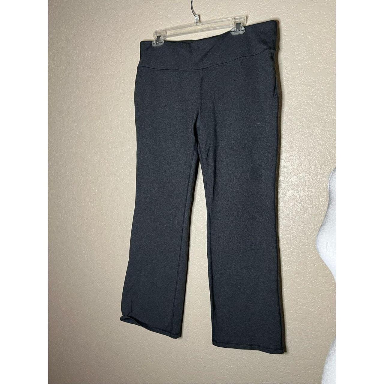 Tek gear flared yoga pants wide waistband steel gray