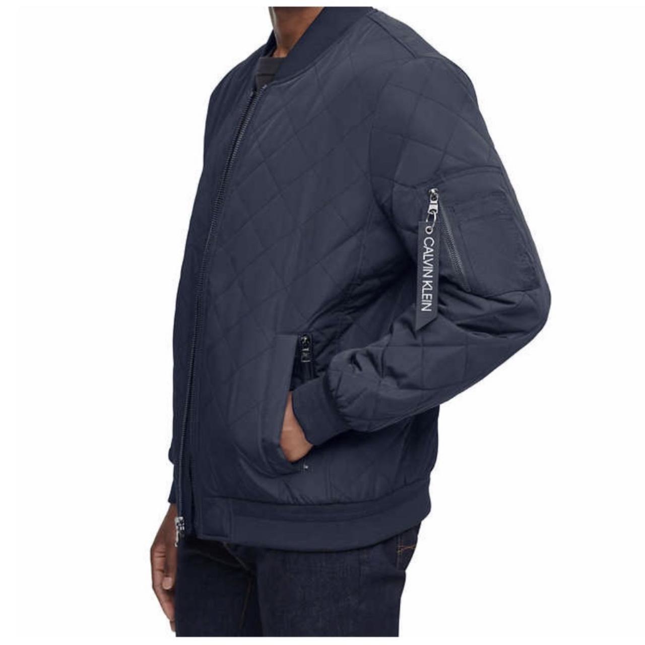 calvin klein navy bomber jacket