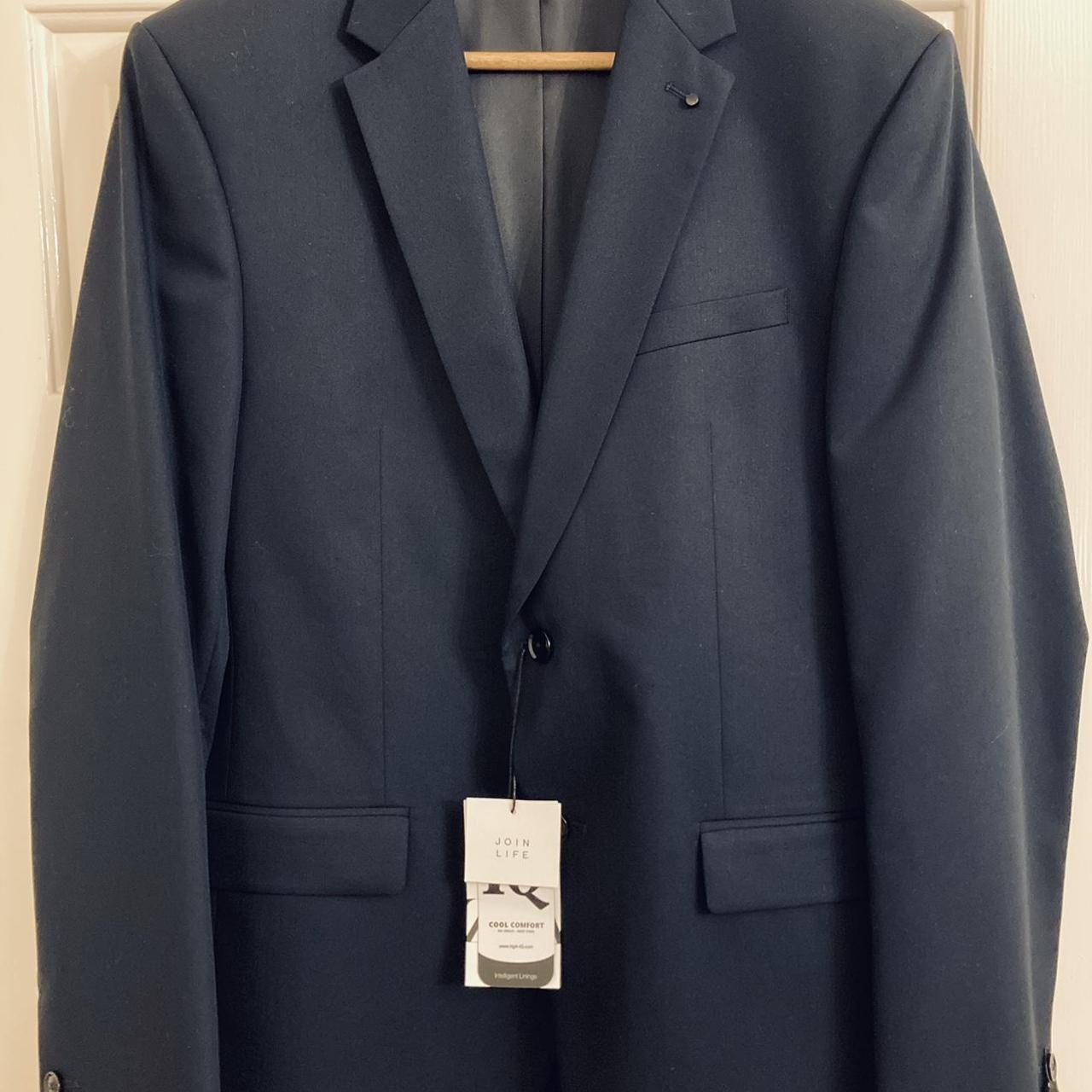 ZARA dark navy men’s suit jacket - M UK40. Unused... - Depop