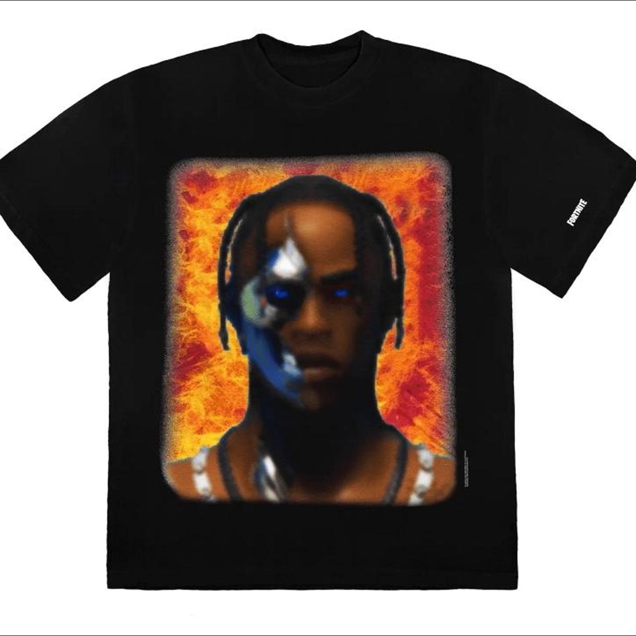 Travis Scott x Fortnite T-3500 Portrait T Shirt... - Depop