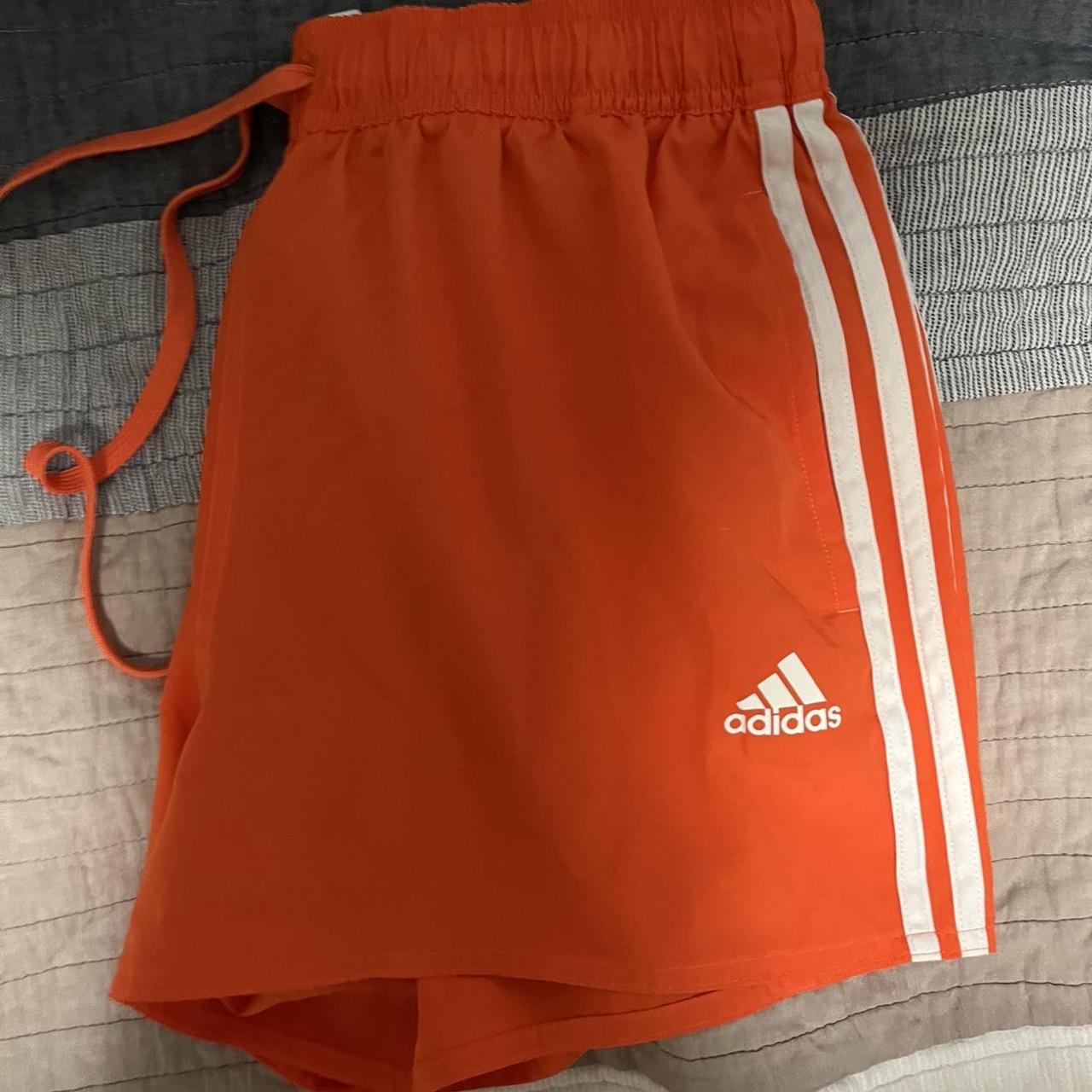 adidas neon orange shorts