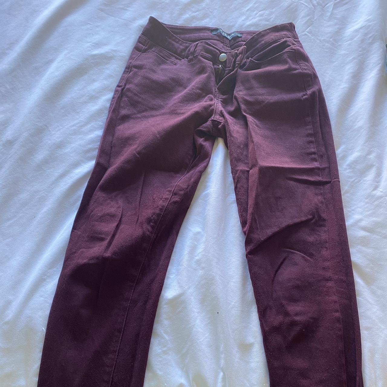 Wax London Women's Burgundy Jeans Depop