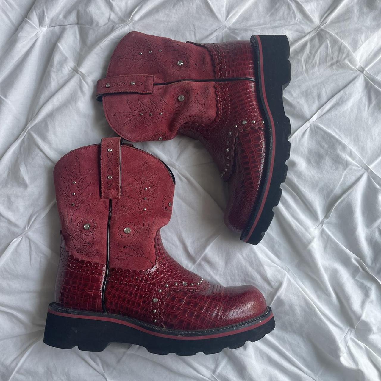Ariat Women's Red Boots Depop