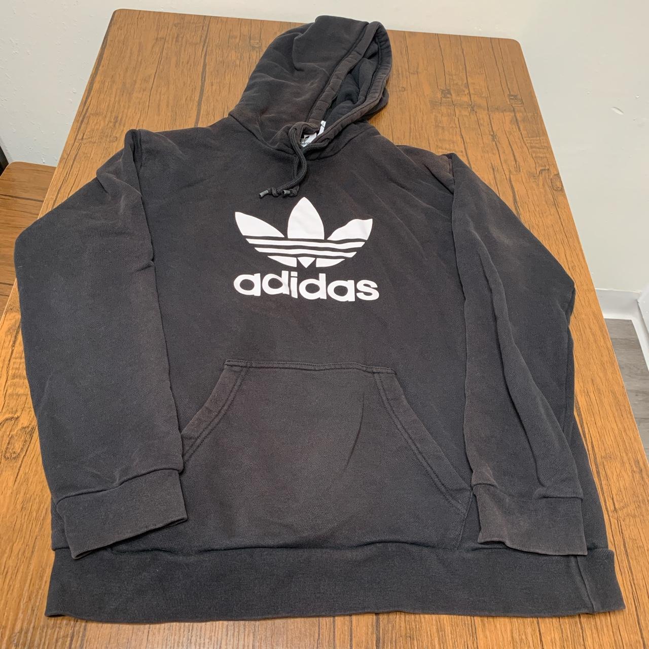 Adidas Originals Men's Black Hoodie | Depop