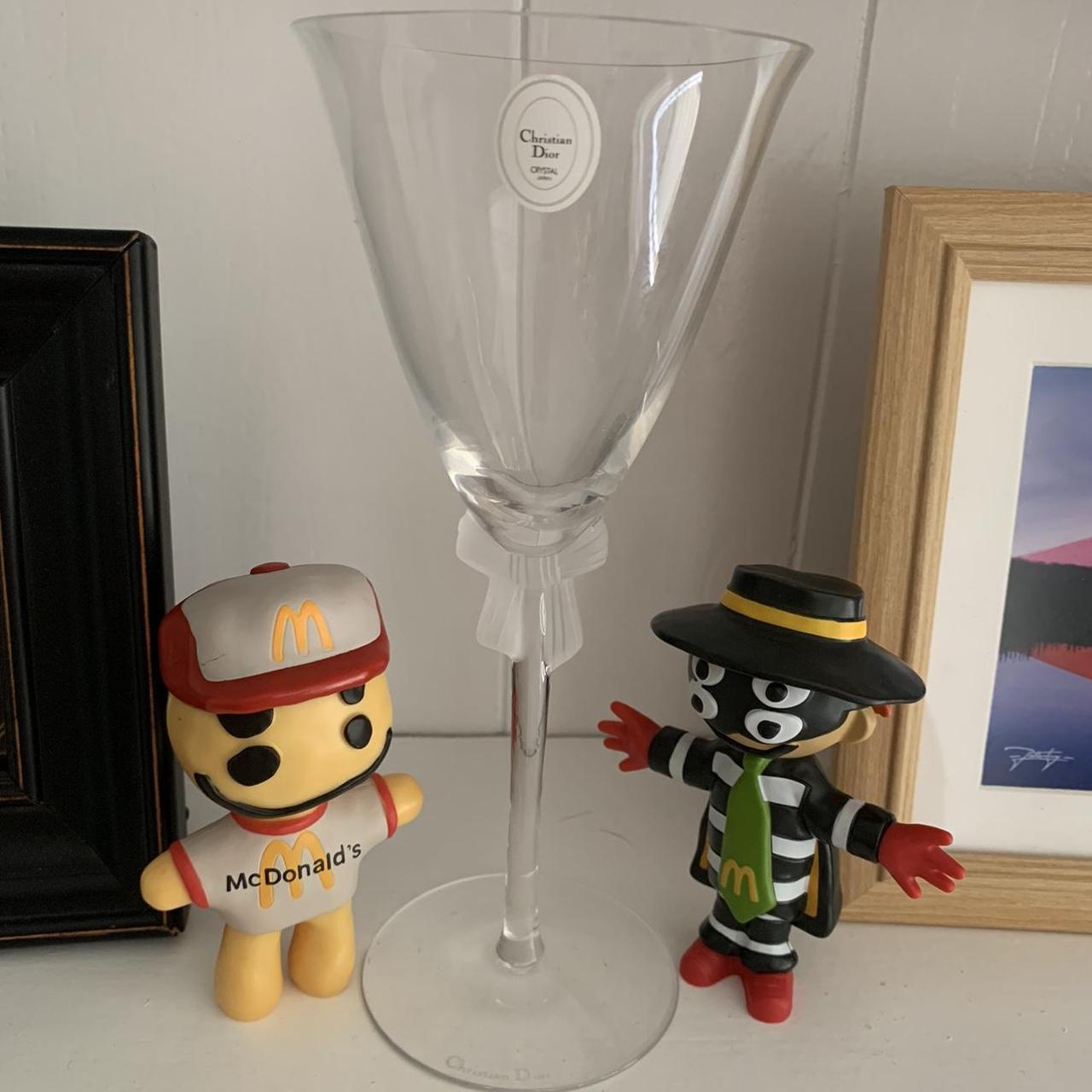 VINTAGE CHRISTIAN DIOR CRYSTAL WINE GLASS STEM... - Depop