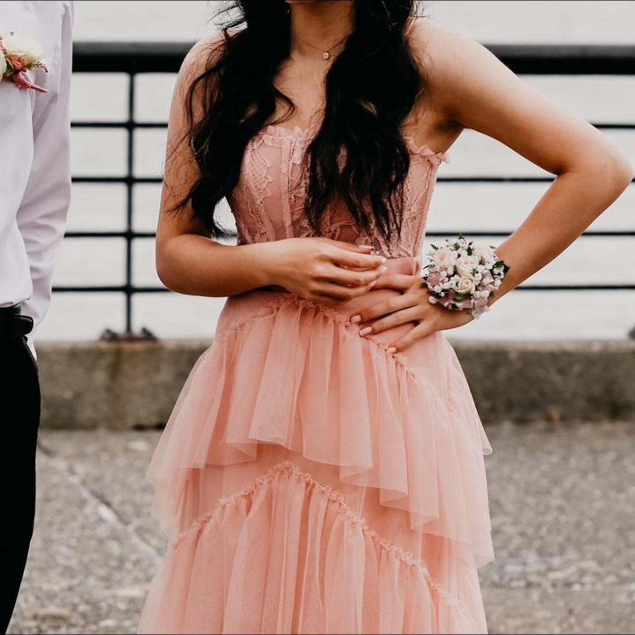 Pink gown outlet macys