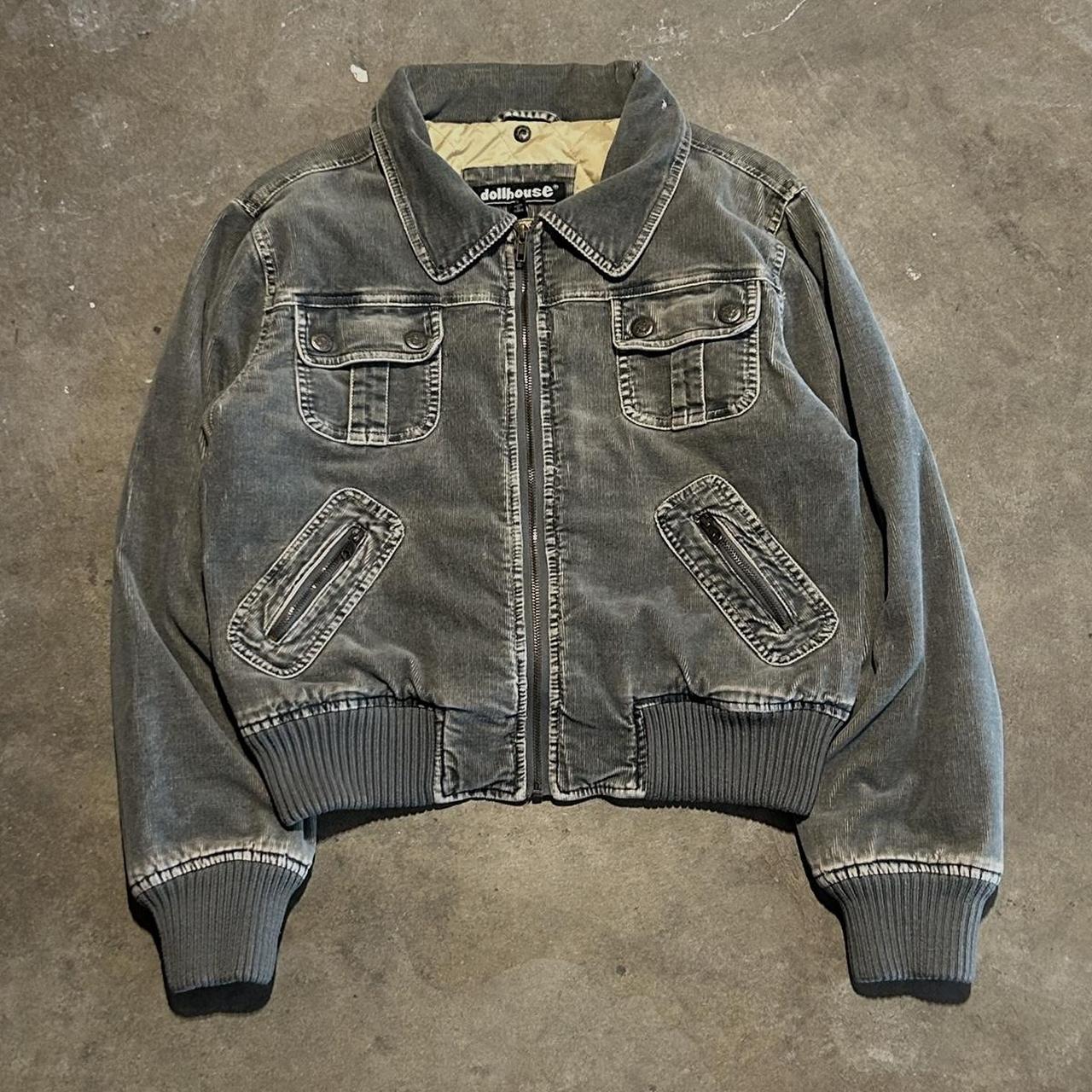 DOLLHOUSE CORDUROY BOMBER JACKET beautiful pocket... Depop