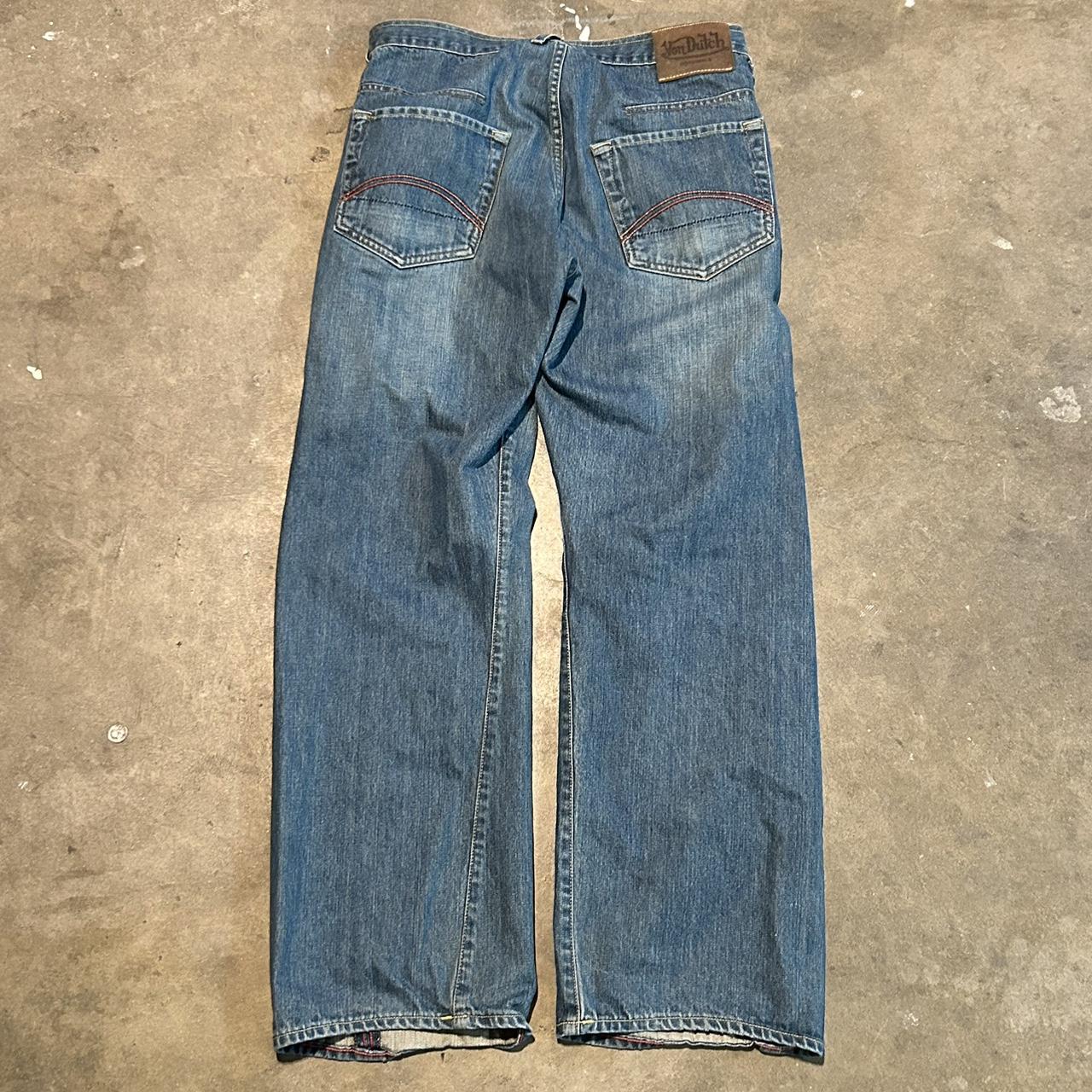 VON DUTCH BAGGY JEANS - baggy straight fit - sick... - Depop