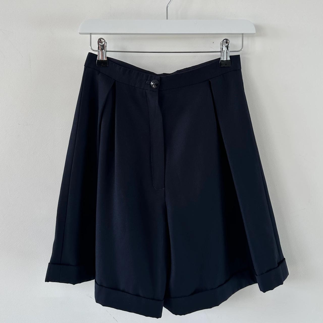 Vintage shorts wool pleated Brand: Unbranded... - Depop