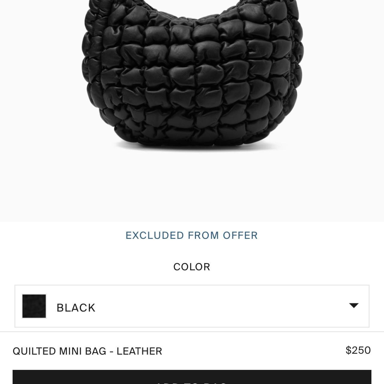 Quilted Mini Bag - Leather