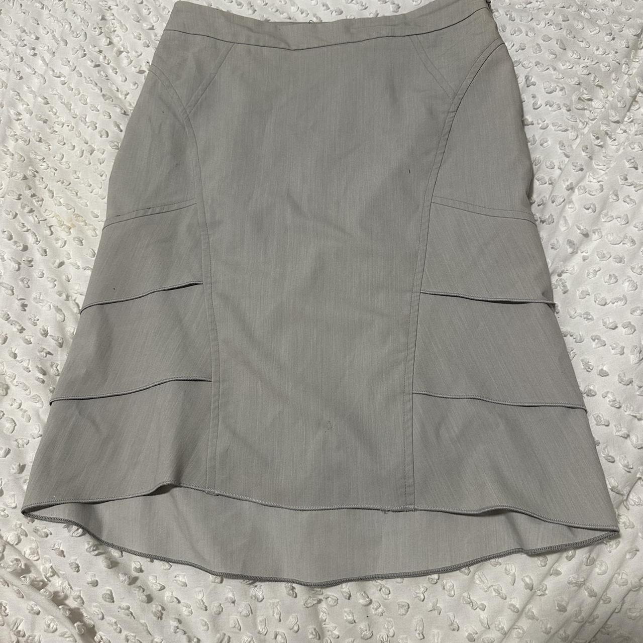 Very very tailored grey career skirt size 10 A Depop