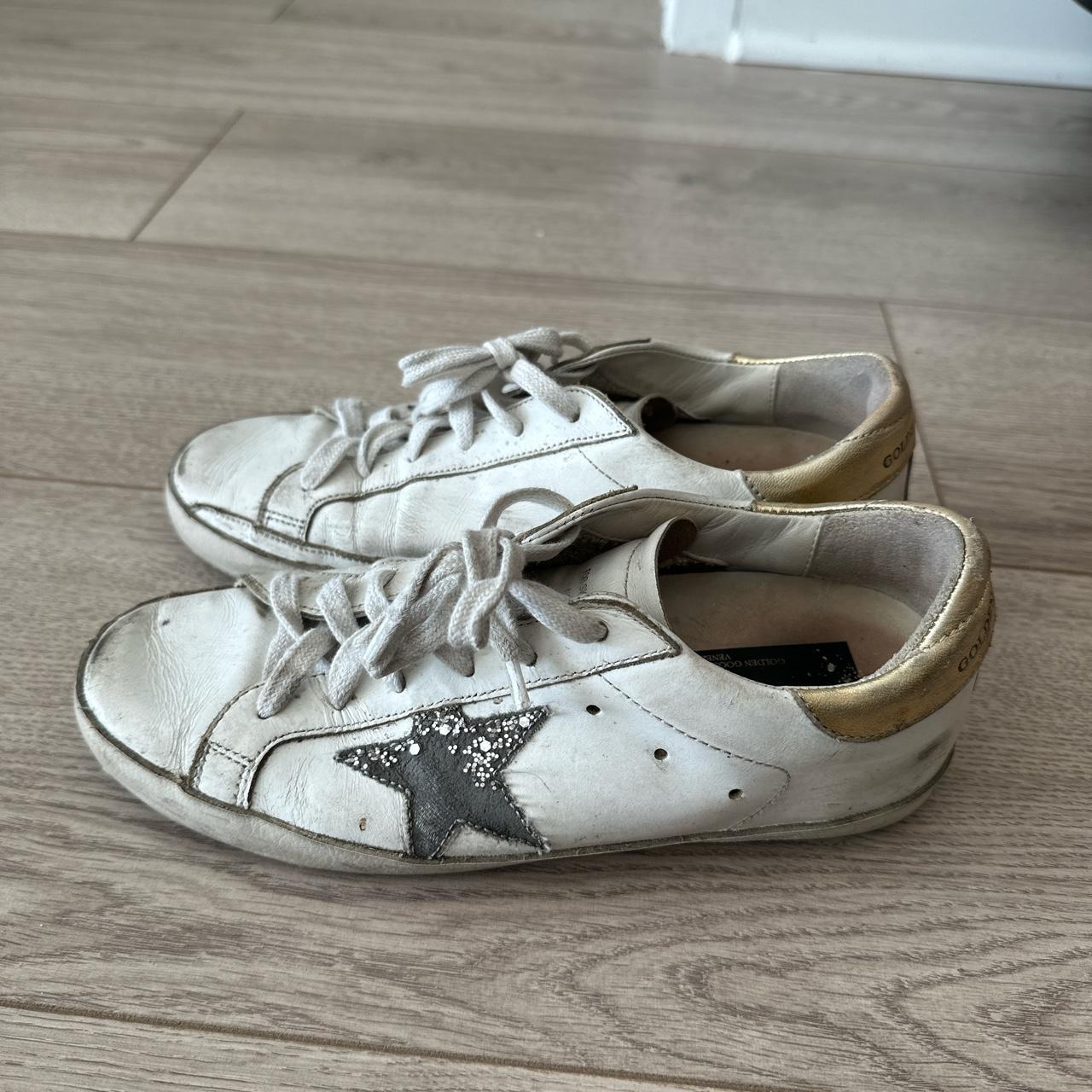 Golden Goose Women's White and Cream Trainers