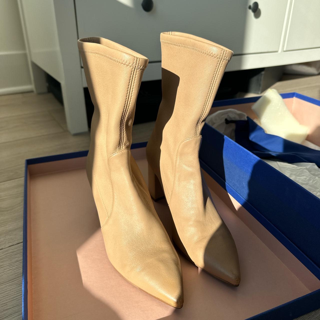 stuart weitzman nude boots