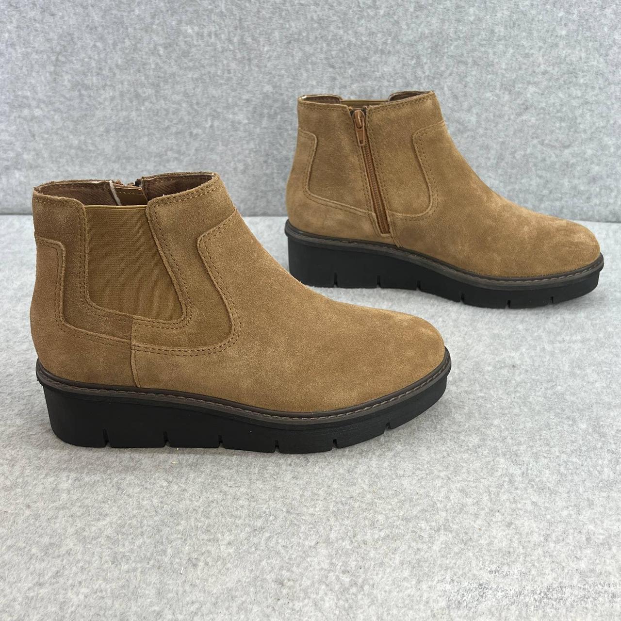 clarks tan suede boots