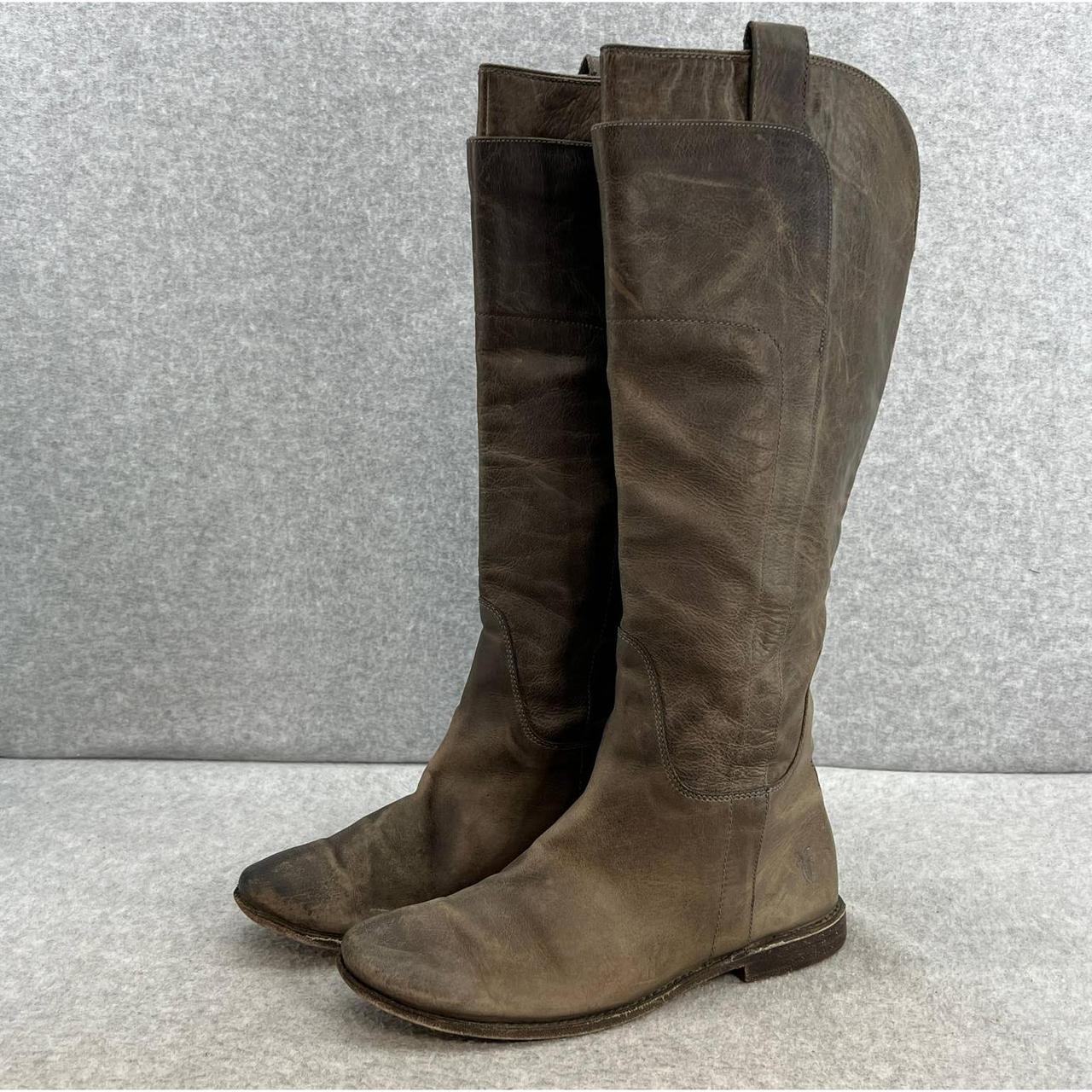 Frye Women's Grey Boots Depop