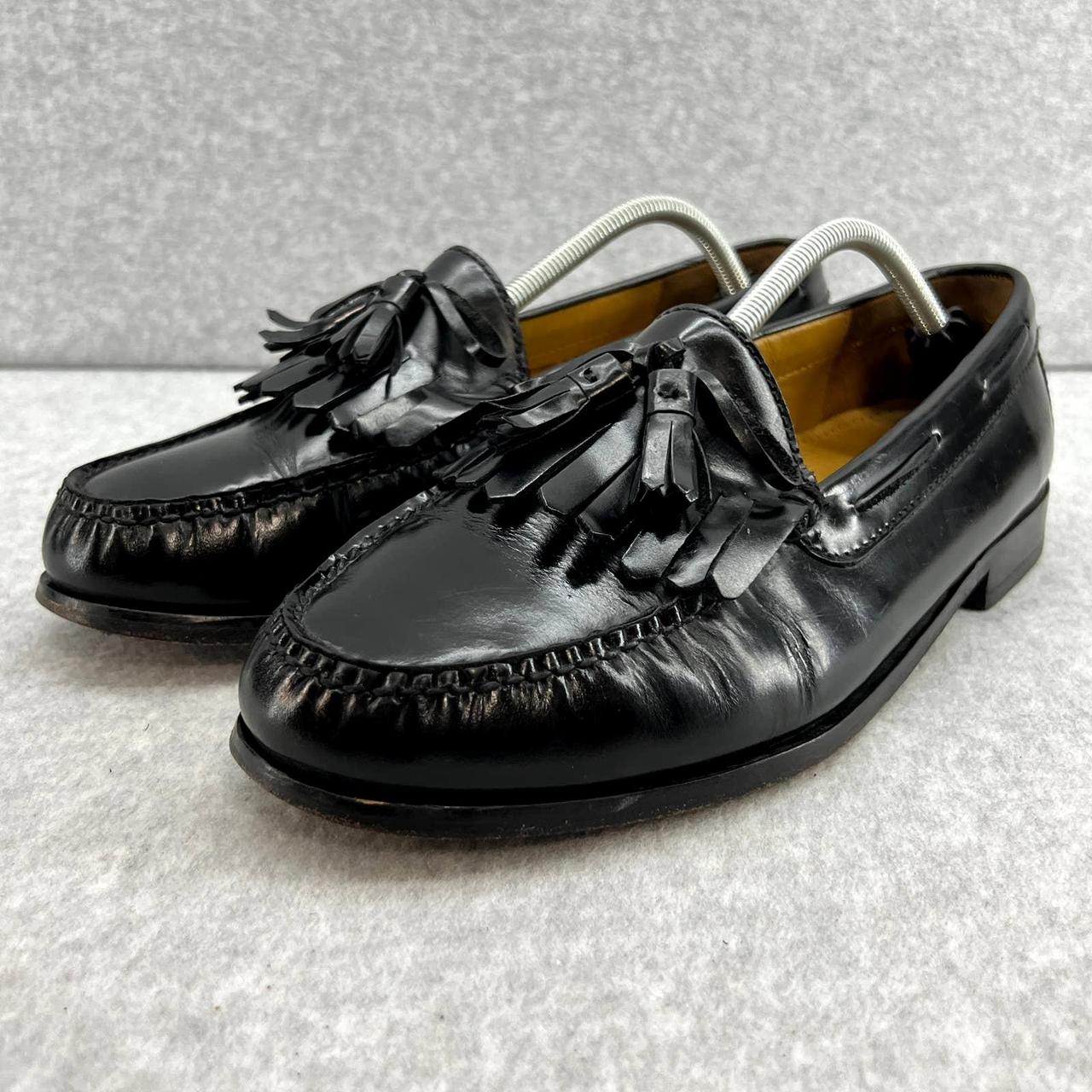 cole haan black and white loafers