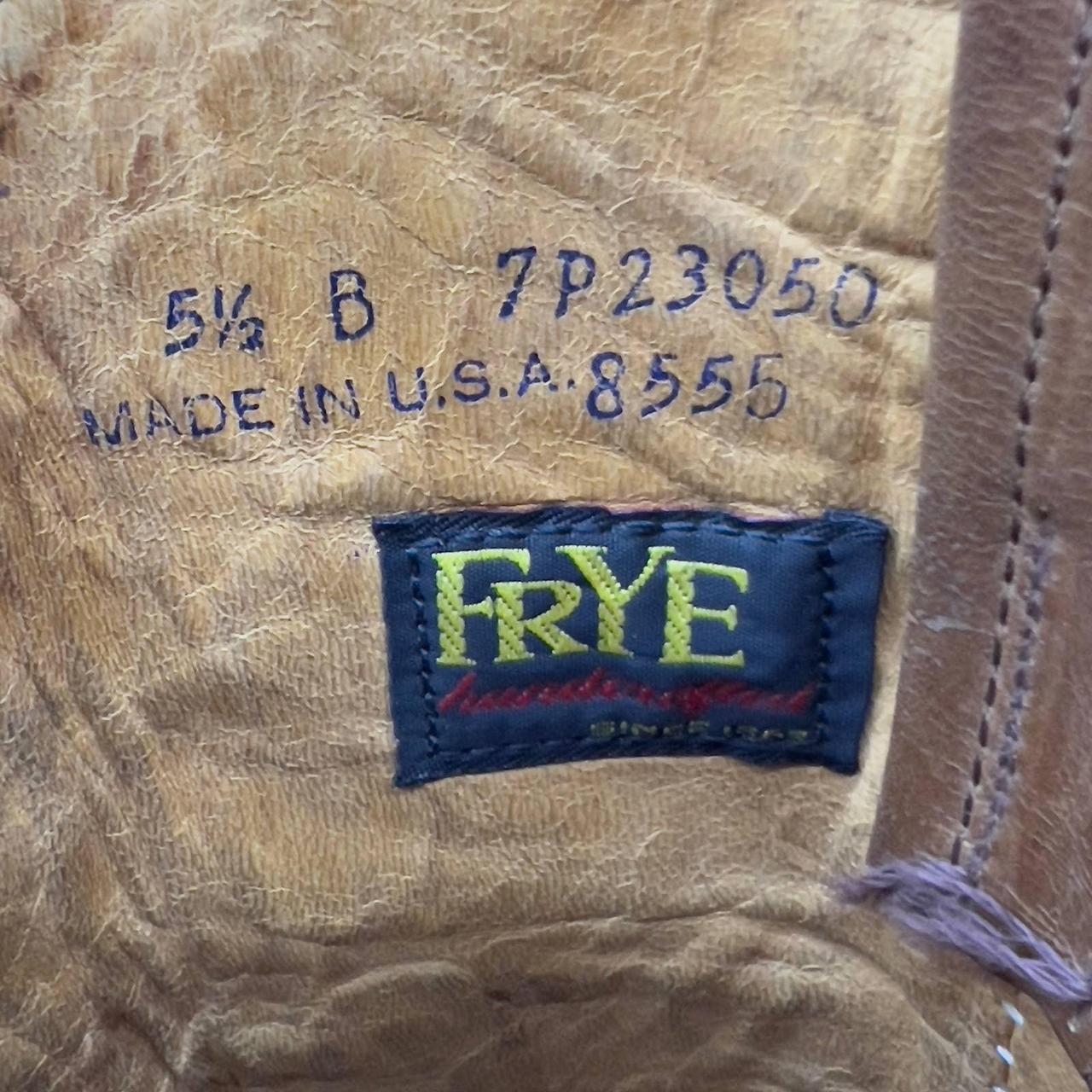 Vintage Frye Boots 70s Black Label / Golden Brown / - Depop