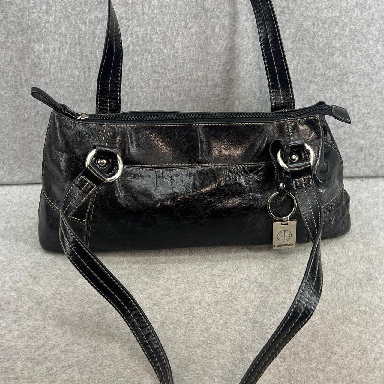 Giani Bernini medium sized black leather double - Depop