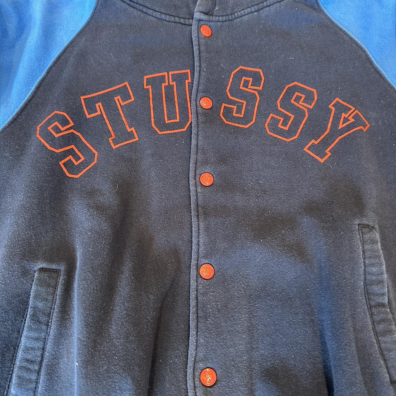 Older stussy varsity jacket no real flaws still in... - Depop