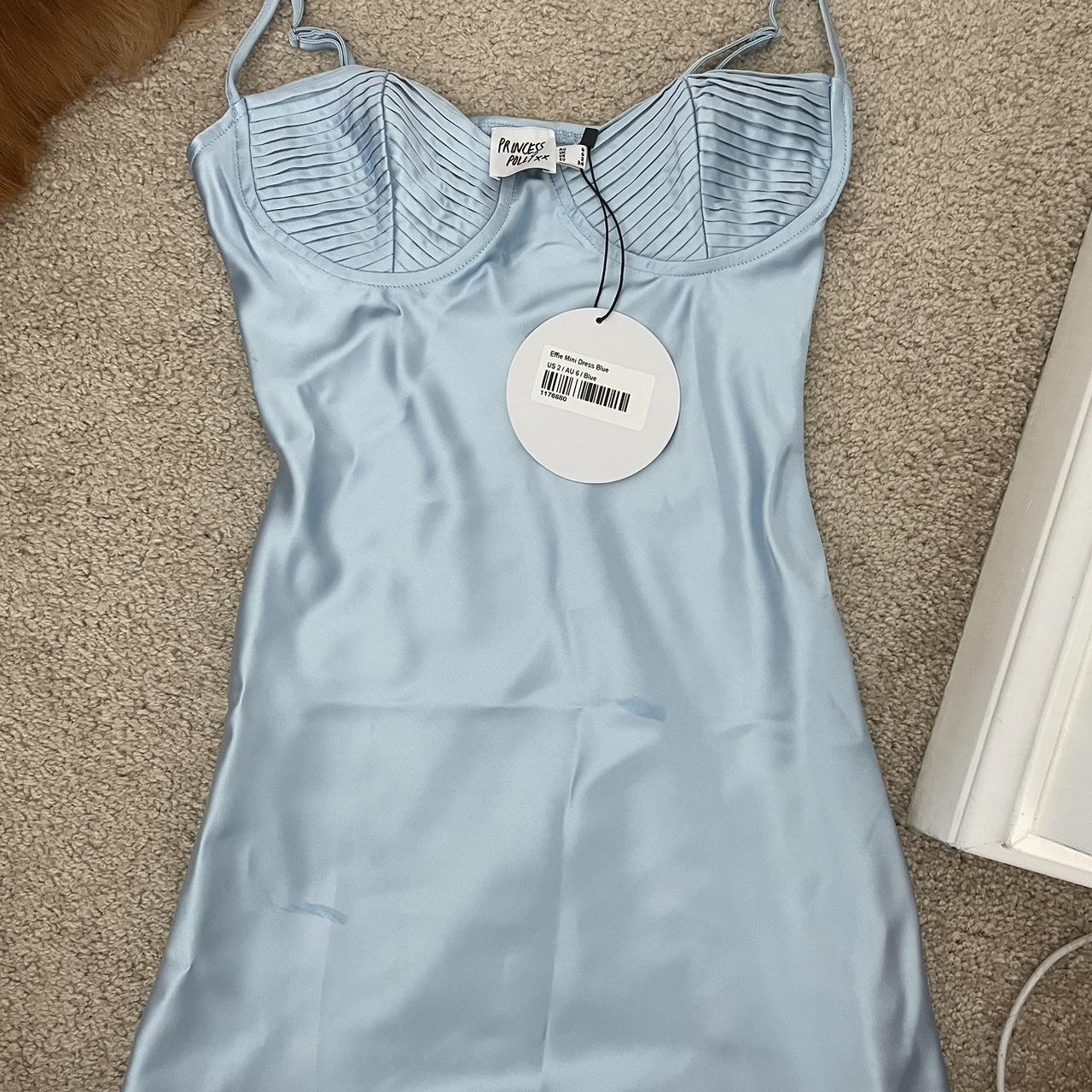 Brand New Babyblue Princess Polly Dress Size 2 - Depop