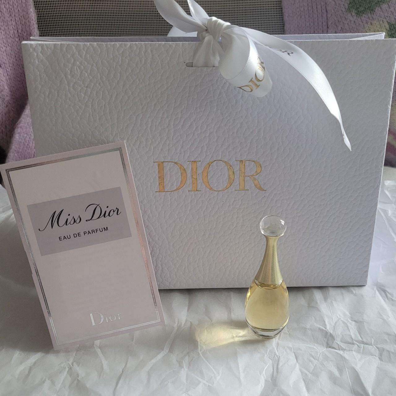 Dior gift bag with Miss Dior 1ml spray and 5ml Dior... - Depop