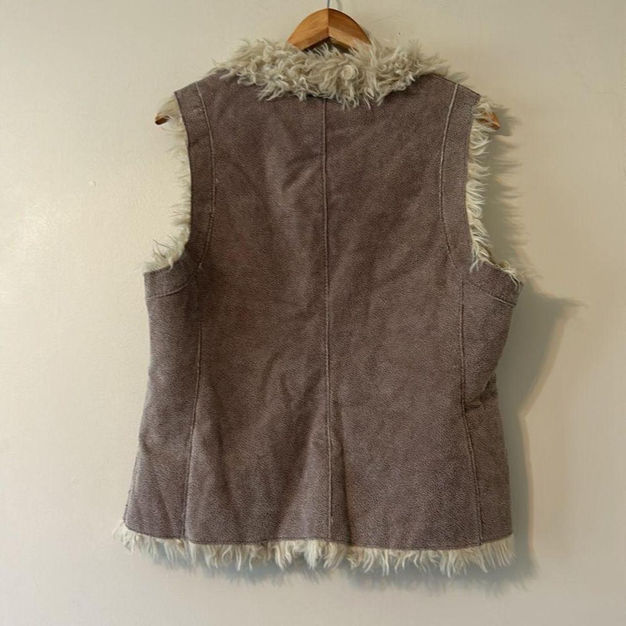 Source Unknown Women's Vest - Cream/Brown - L – L… - image 3