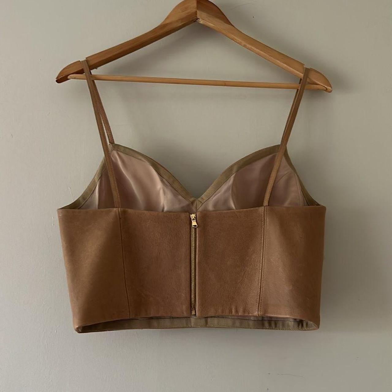 Source Unknown Women's Crop top - Tan - 10 – Burn… - image 2