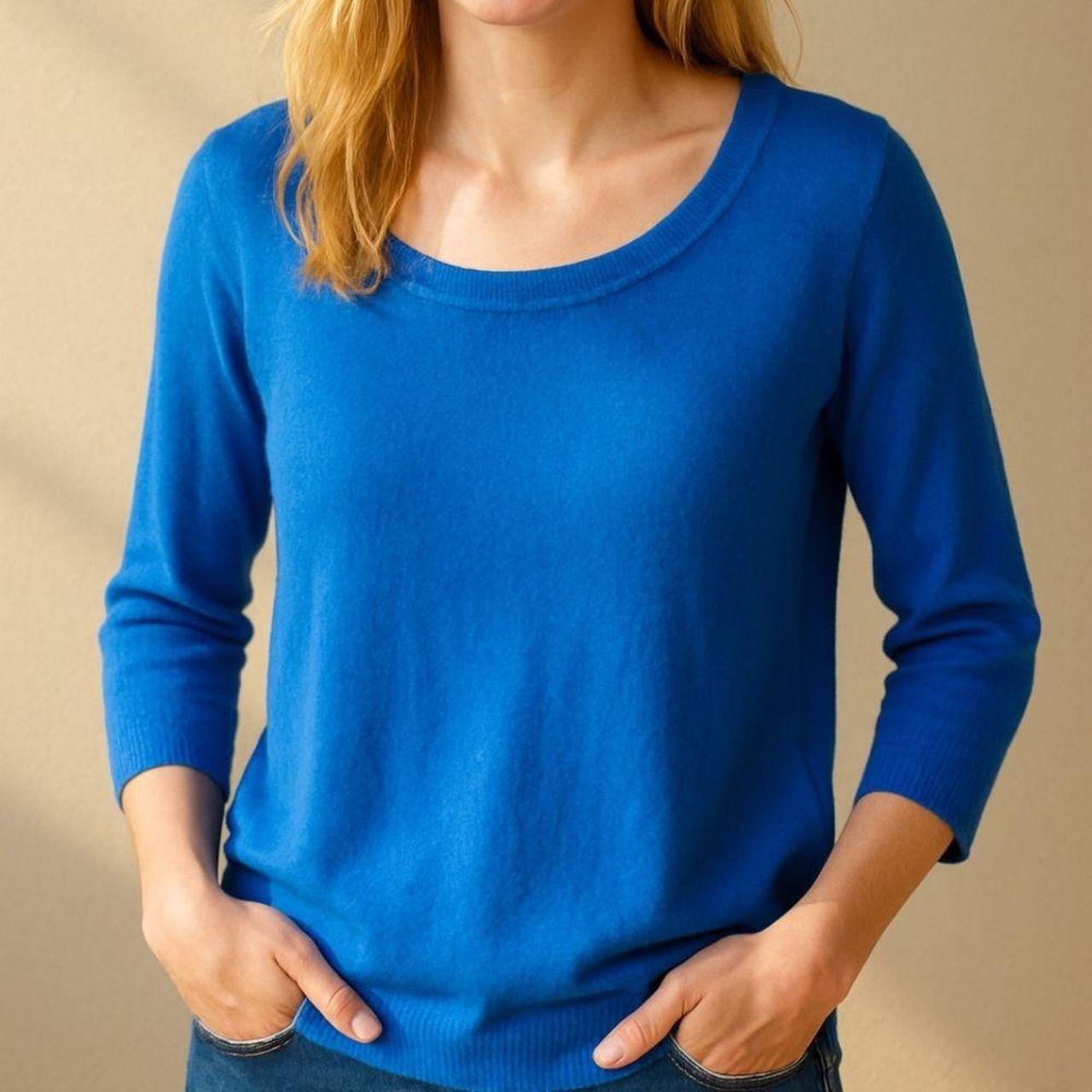 Source Unknown Women's Sweater - Blue/Green - M –… - image 1